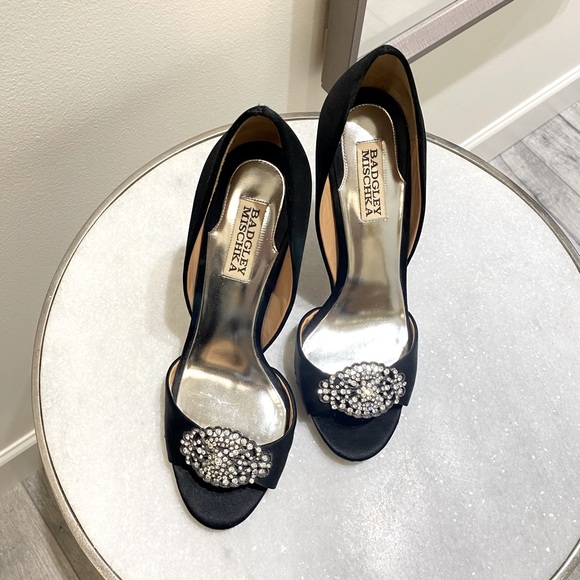 Badgley Mischka black Wedding Shoes - Picture 2 of 7